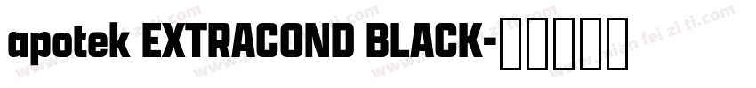 apotek EXTRACOND BLACK字体转换